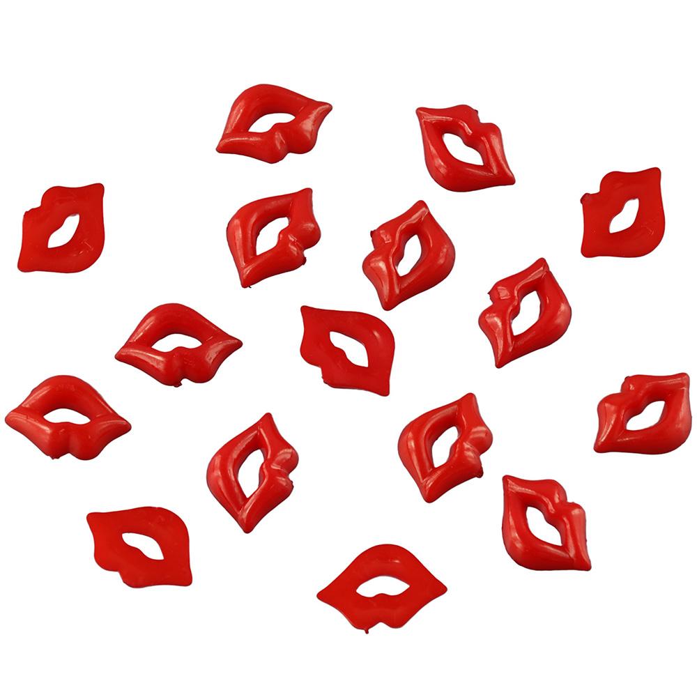 Jewelry Making Party For Adults - キーホルダー製作用樹脂リップビーズ プラスチック製赤いセクシーリップ レッドリップジュエリークラフト製作