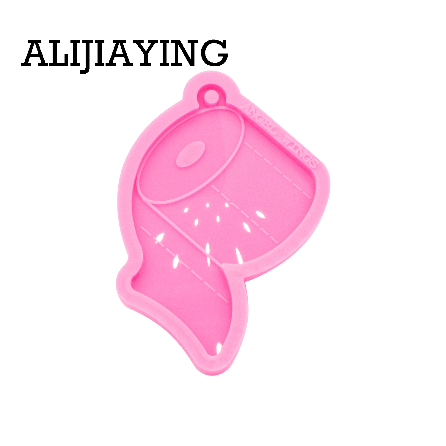 Jewelry Making For Seniors - DY0463光沢デザイントイレットペーパー/高齢者検疫シリコーンキーホルダー型エポキシジュエリーメイキングのためのdiyの工芸品ネックレス