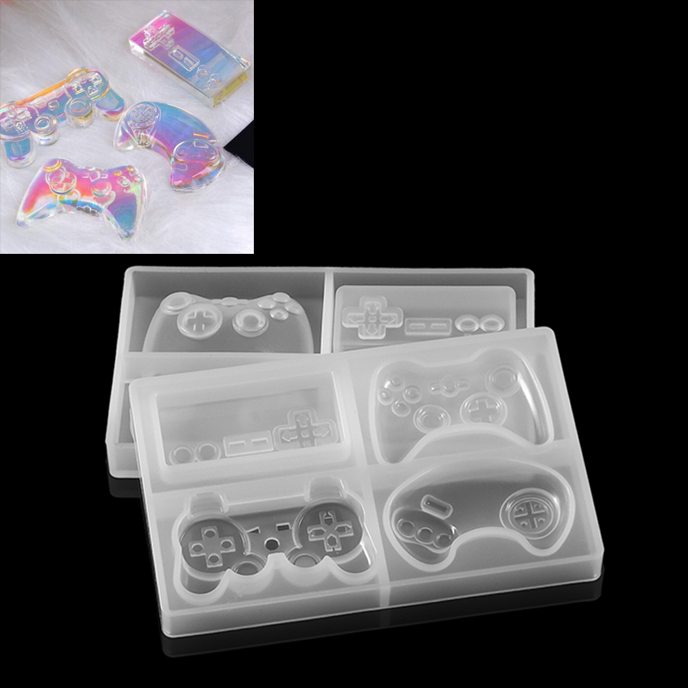 Jewelry Making Videos - 1 個ビデオゲームコントローラ樹脂金型ゲームパッドゲームコントローラエポキシ金型シリコーン樹脂金型 Diy のジュエリーメイキング所見