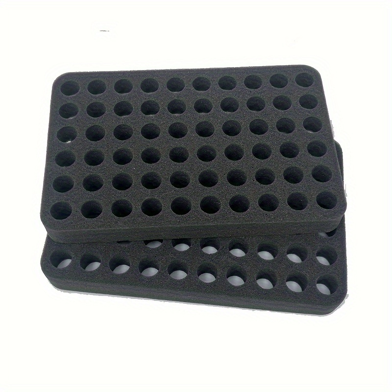 Bead Organizer Tray - ダイヤモンドペインティング用ラインストーンオーガナイザーフォームトレイ2個セット、60個の丸型スロット付き、耐久性のあるフォームクラフトアクセサリー、ビーズやスパンコール用