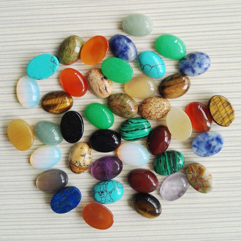 Jewelry Making Stones - 1 個のジュエリー作成用リング胚とアクセサリー 10x14mm 天然石リングフェイス