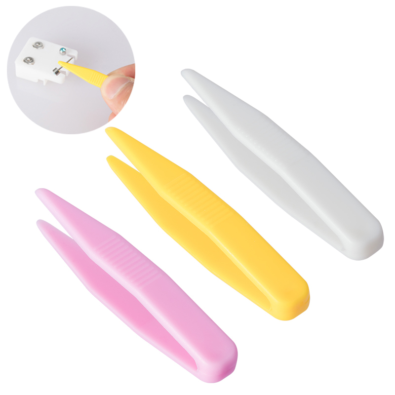 Jewelry Making For 5 Year Old - 10 個プラスチックビーズピンセットモデル構築パズル子供子供のおもちゃクランプクリップ鉗子アクセサリーツール DIY ジュエリーメイキング