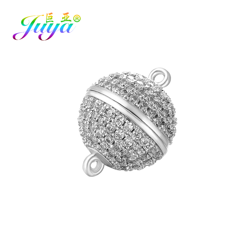 Jewelry Making Basics - Juya-女性のための手作りのビーズジュエリーの発見、磁気クラスプとフック、クリスタルパール、ブレスレットとネックレス作り、強力、4サイズ