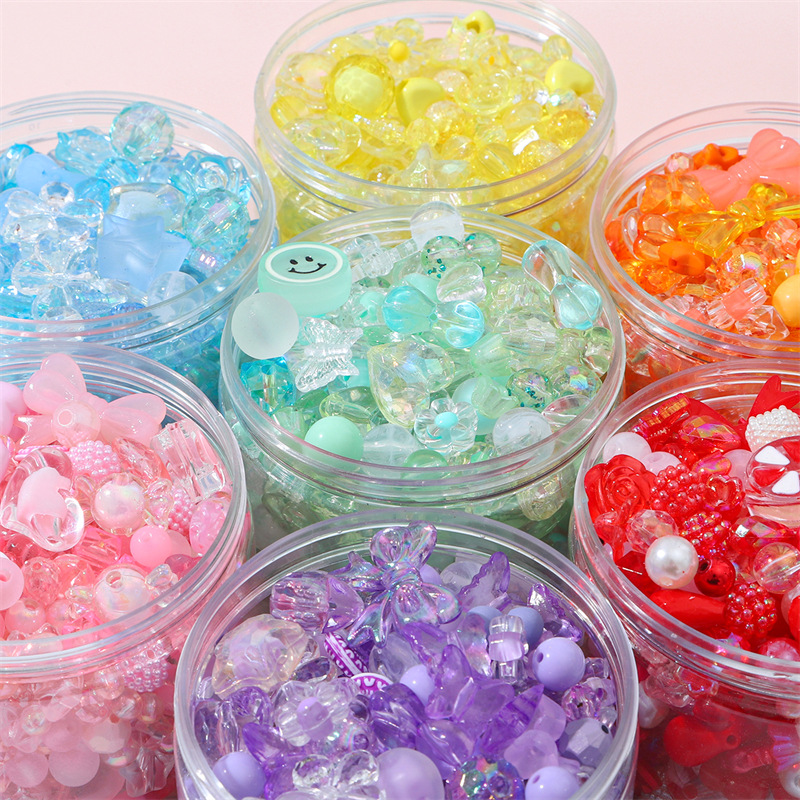 Jewelry Making For 5 Year Old - 新しい混合ヴィンテージバロックアクリルビーズスタイル春の色子供のための DIY 手作りブレスレットジュエリーメイキングアクセサリー