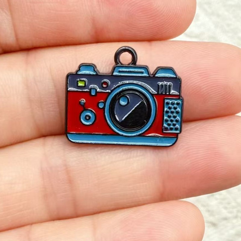 10 個 17x20mm エナメルカメラチャームジュエリー作 - Jewelry Making Videos のレビューと価格