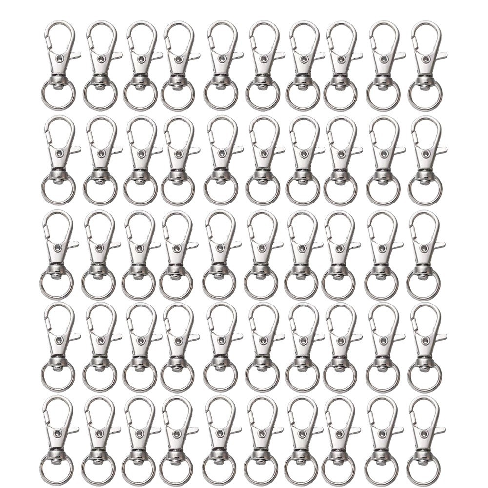25-200個入り メタルスイベルスナップフック ロブスター - Jewelry Making Basics のレビューと価格