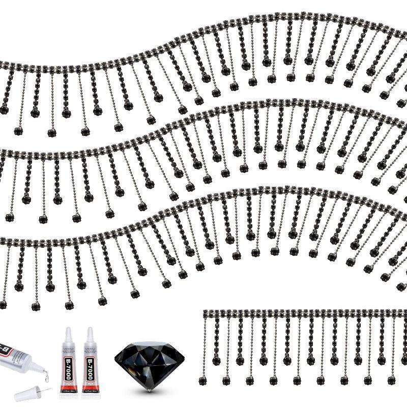 キラキラ輝くラインストーンタッセルトリム、クリスタルフリンジ - Jewelry Making Party For Adults のレビューと価格