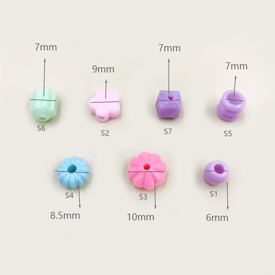 40 ピース/バッグルースミックスかわいいアクリルビーズ穴付 - Jewelry Making For 5 Year Old のレビューと価格