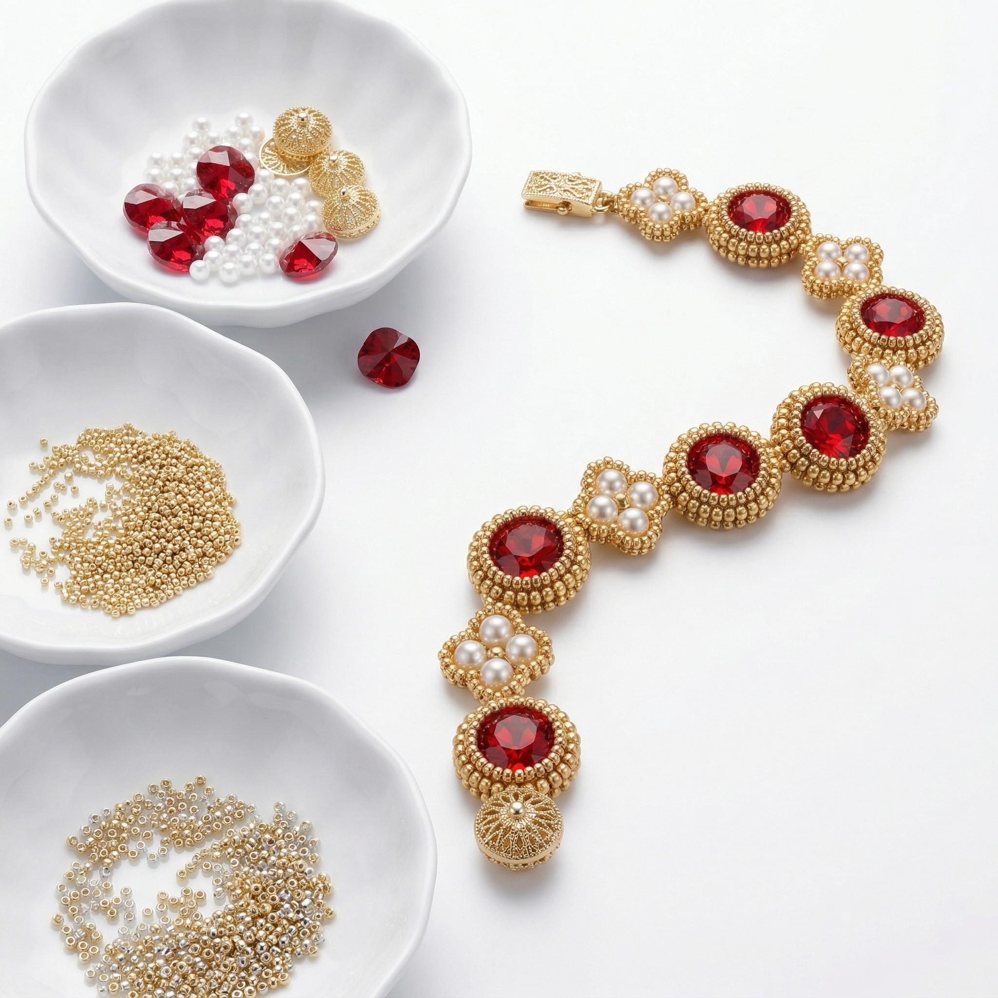 大人向けDIYジュエリーブレスレット作成キット - 高品質ビ - Jewelry Making Party For Adults のレビューと価格