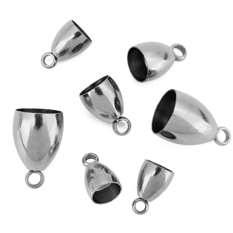10個入りPVD加工ステンレス製留め金具、革紐用フック（5、 - Jewelry Making Accessories のレビューと価格
