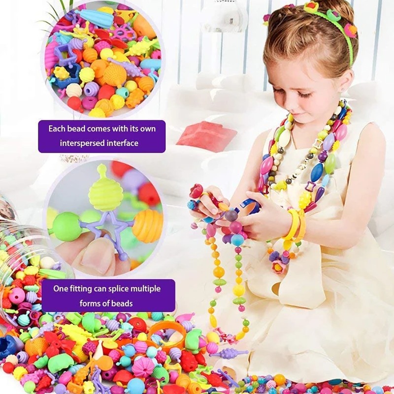 188-608 個ポップビーズ子供女の子プリンセスジュエリー - Jewelry Making For 5 Year Old のレビューと価格