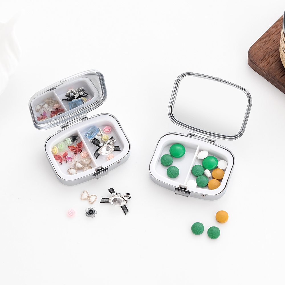 花柄の二層式収納ボックスは、薬、ビタミン剤、ジュエリー、イヤ - Jewelry Making Place のレビューと価格
