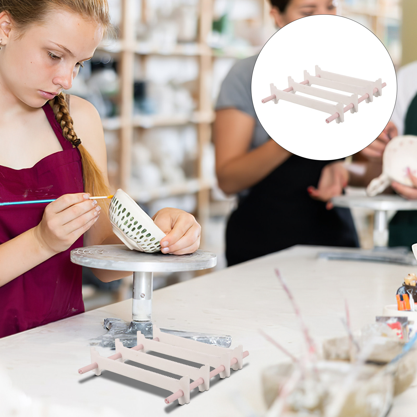 陶器焼成用吊り下げ式ホルダー、アルミナ製焼成用ブラケット、窯 - Jewelry Making Place のレビューと価格