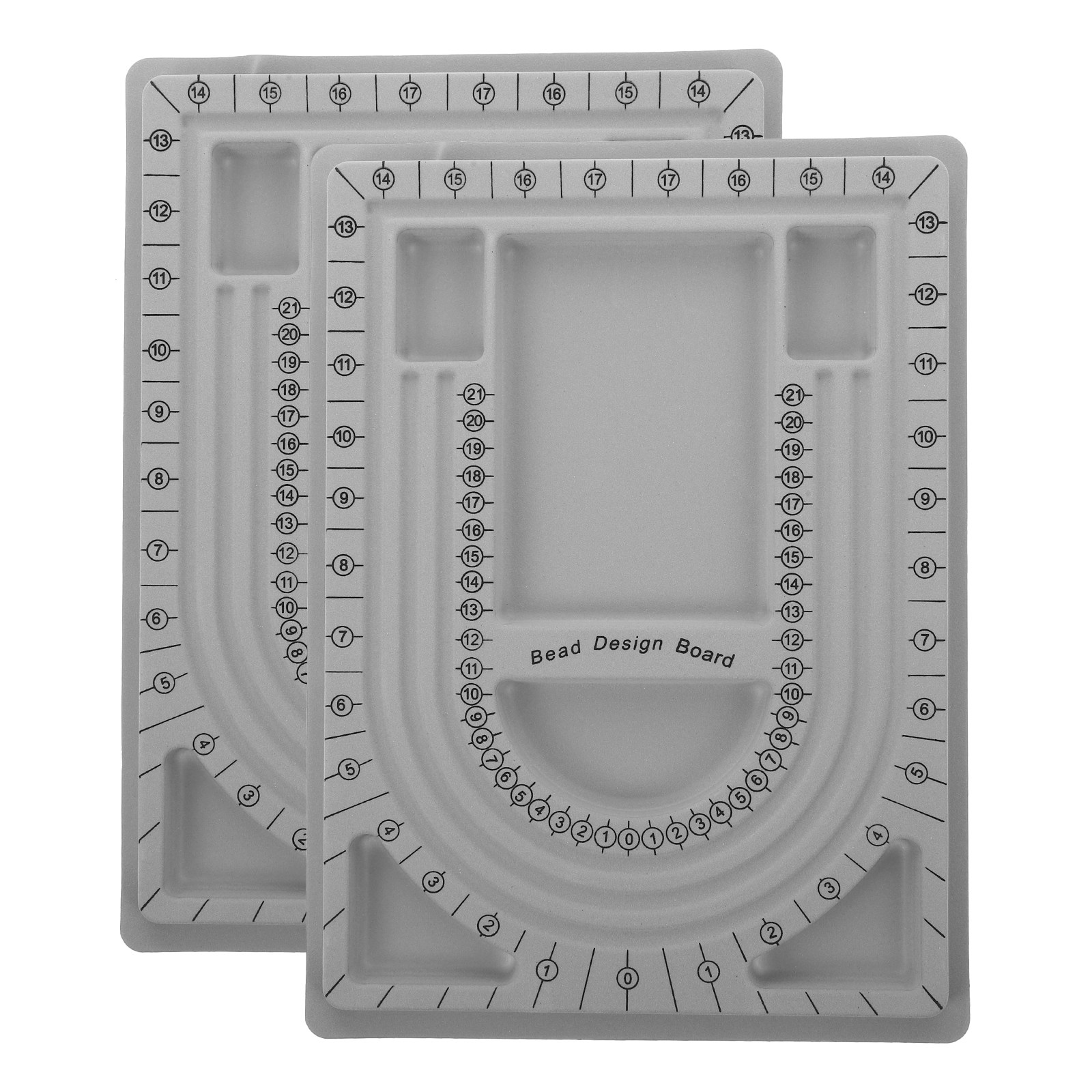 2 個ビーズデザインボードネックレスデザイントレイジュエリー - Bead Organizer Tray のレビューと価格