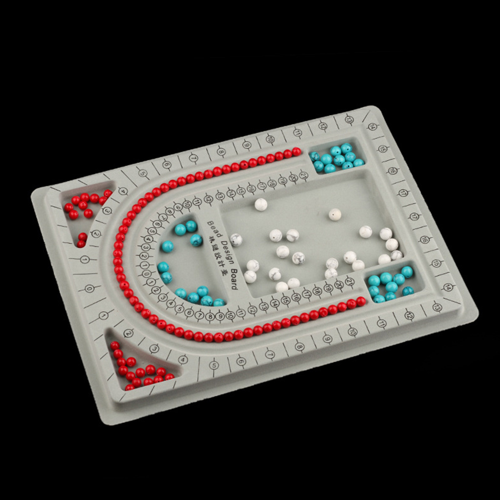2 個ビーズデザインボードネックレスデザイントレイジュエリー - Bead Organizer Tray のレビューと価格