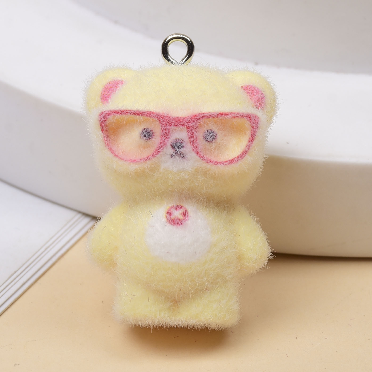 3個入り 3Dフロッキングメガネ リトルベアチャーム 漫画風 - Jewelry Making Glasses のレビューと価格