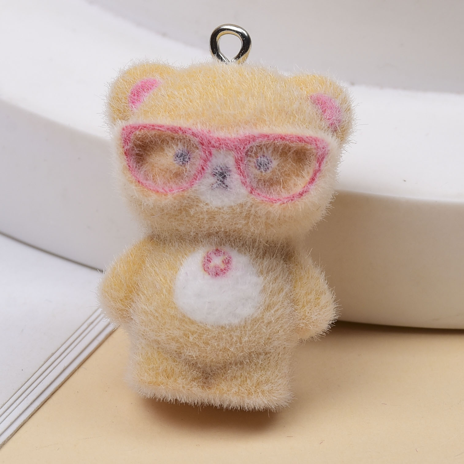 3個入り 3Dフロッキングメガネ リトルベアチャーム 漫画風 - Jewelry Making Glasses のレビューと価格