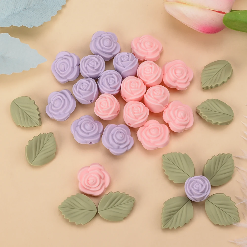 LOFCA 30 個ローズシリコーンビーズフラワーフォーカル - Jewelry Making 3 Year Old のレビューと価格
