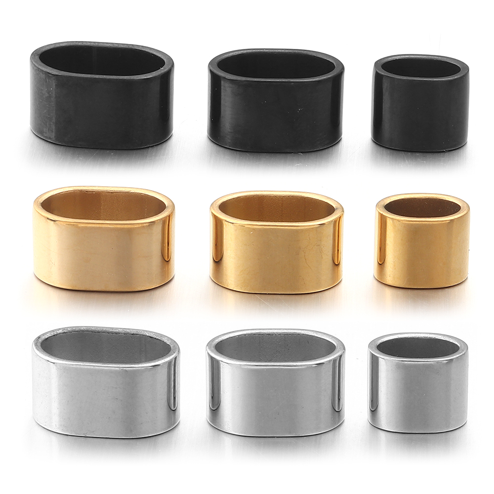 6個のフラットステンレス鋼チューブスライダービーズポジション - Jewelry Making Basics のレビューと価格