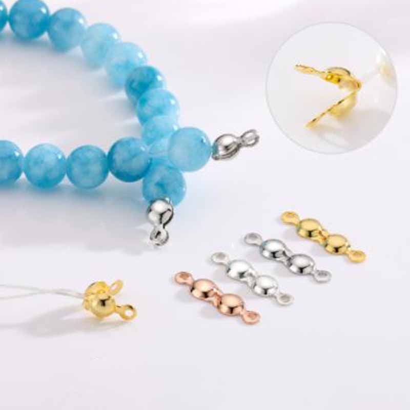 4個入り 本物の純銀925製 クロージャーエンドビーズ クラ - Jewelry Making Basics のレビューと価格
