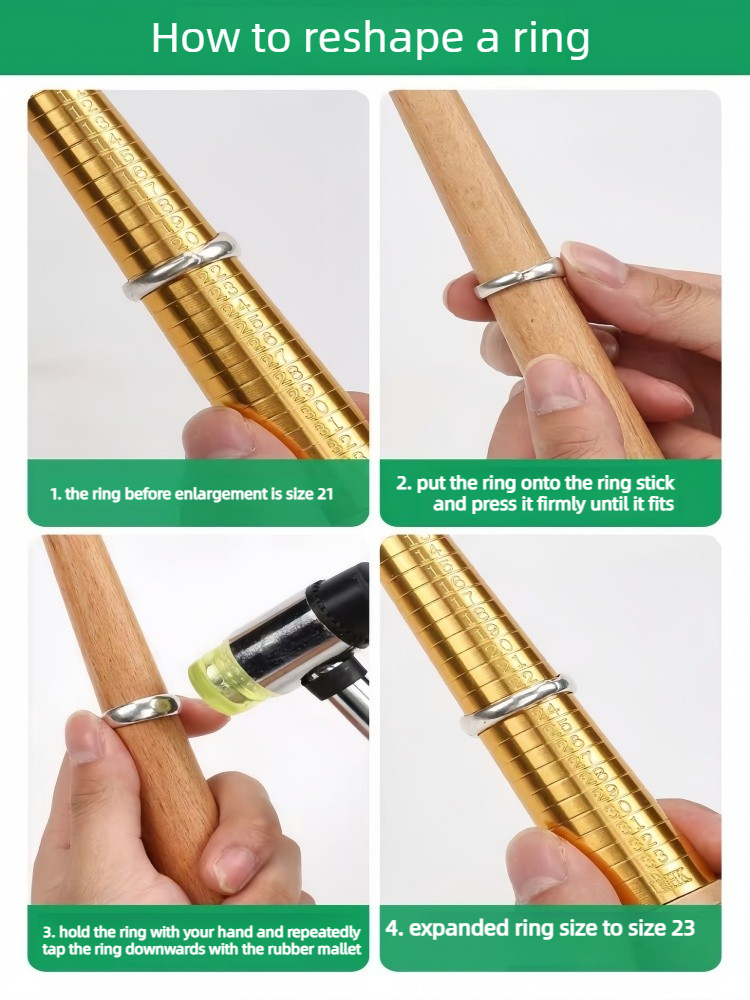 木製リングサイズ調整マンドレル - ジュエリーの成形と修正ツ - Jewelry Making Hammer のレビューと価格
