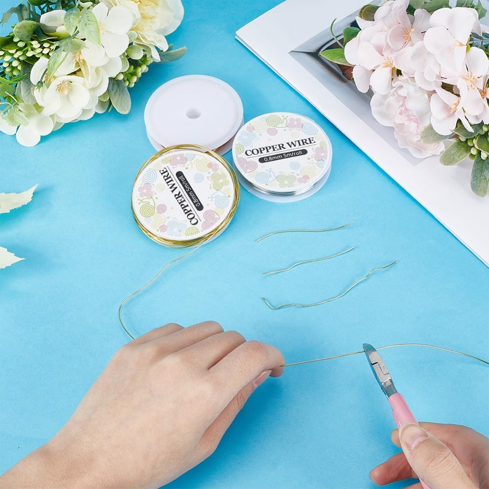 純銅ジュエリーワイヤー,クラフトキット,金と銀のワイヤー,裸 - Jewelry Making Tutorial のレビューと価格