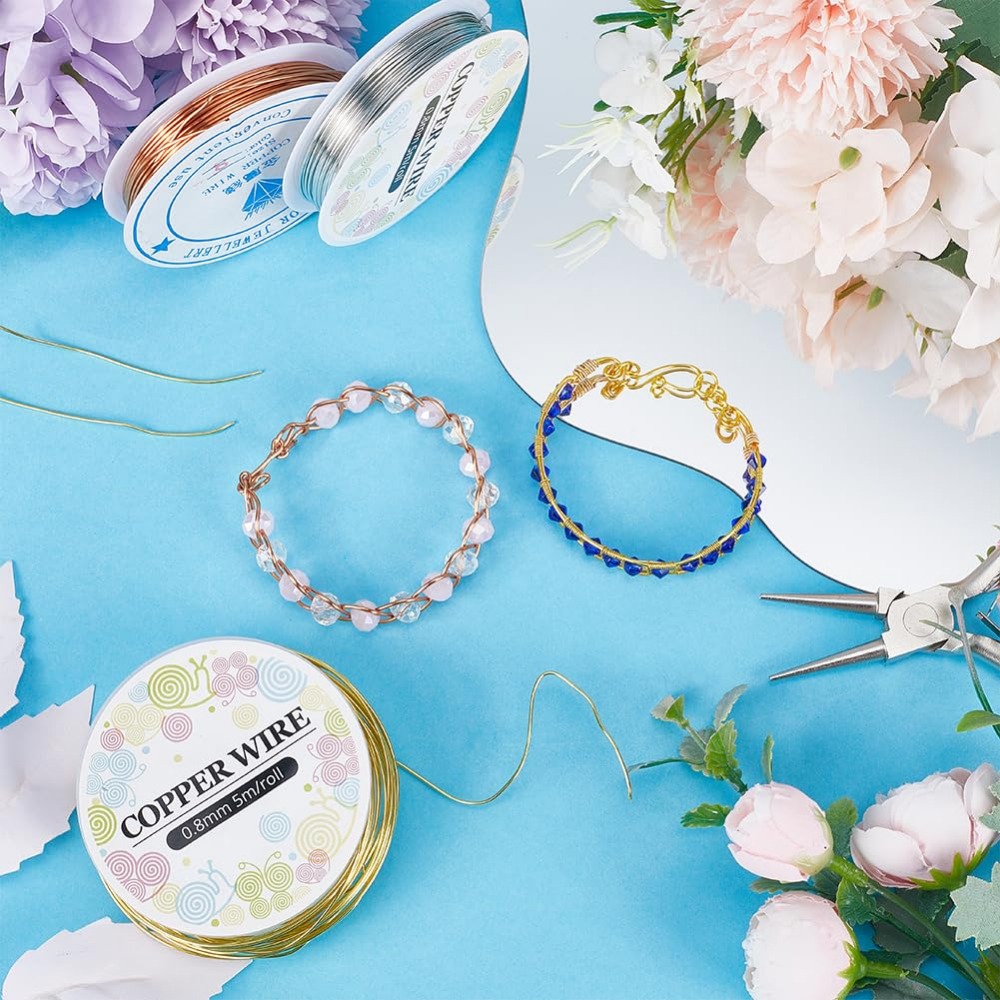 純銅ジュエリーワイヤー,クラフトキット,金と銀のワイヤー,裸 - Jewelry Making Tutorial のレビューと価格