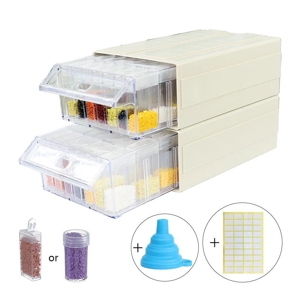 ダイヤモンドペインティングアクセサリーツールプラスチック製引 - Bead Organizer Tray のレビューと価格