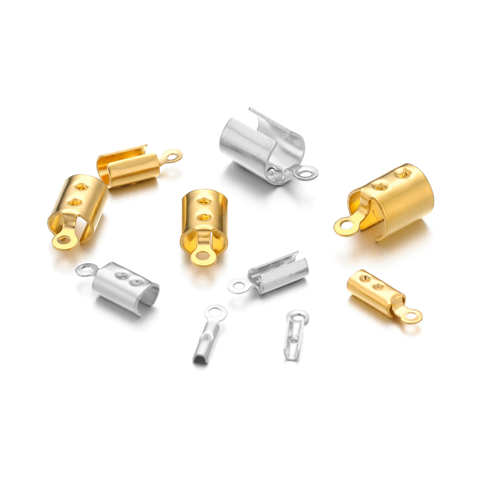 50 個のステンレス鋼高品質圧着エンドビーズキャップレザーコ - Jewelry Making Basics のレビューと価格