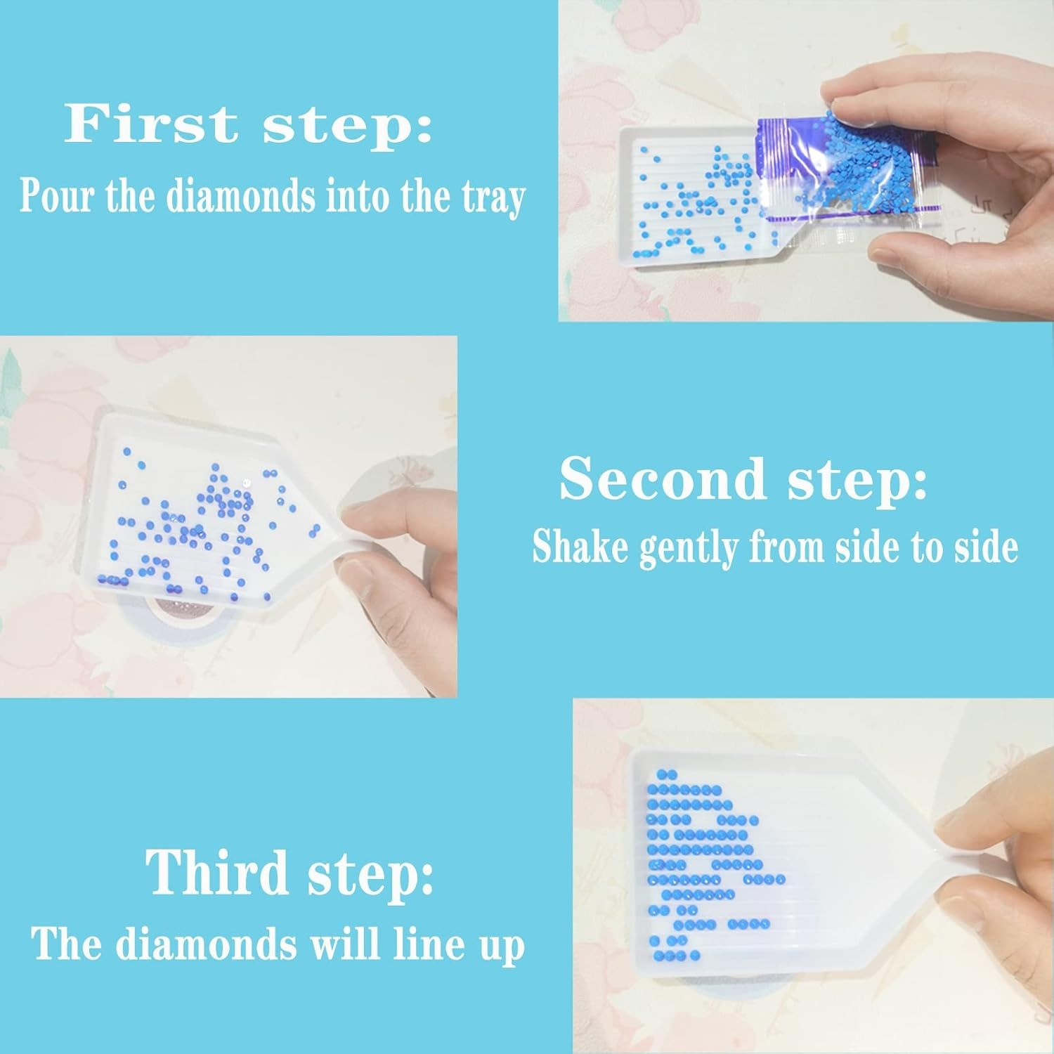 プラスチック製ダイヤモンドペインティングトレイ 22/16/ - Bead Organizer Tray のレビューと価格