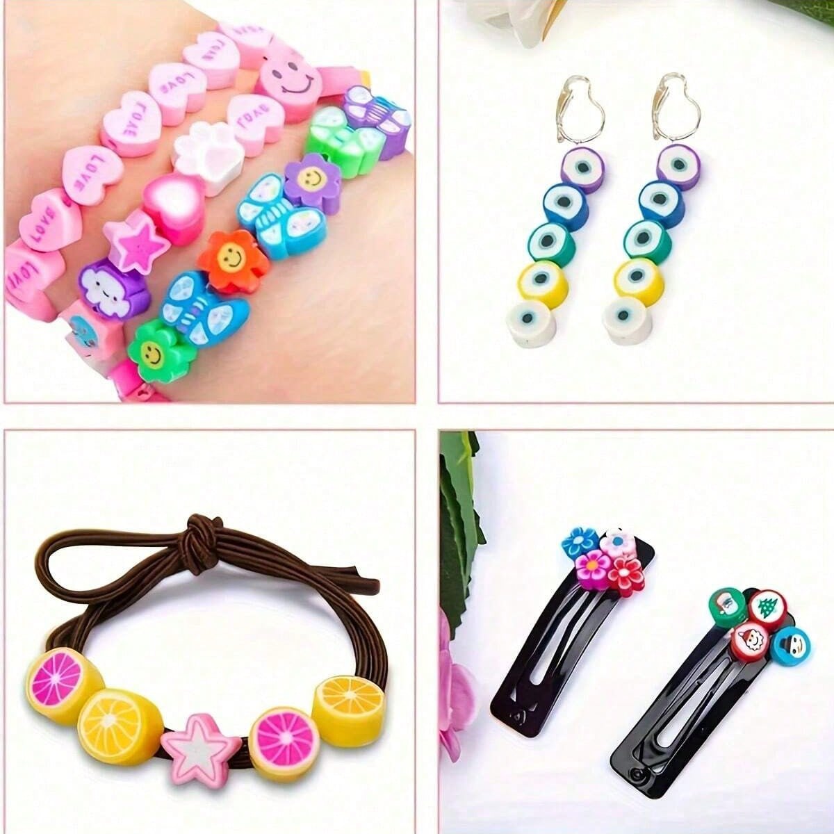1450/1200/250個入りポリマークレイビーズセット、 - Jewelry Making Basics のレビューと価格