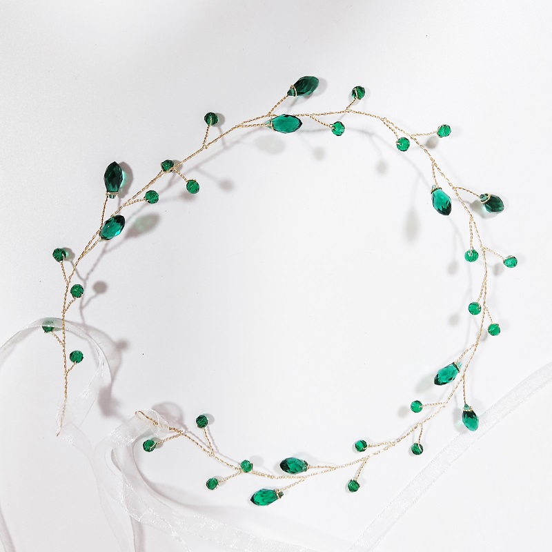 ヘアジュエリー頭飾りヘアコームグリーンカラーラインストーンヘ - Jewelry Making Party For Adults のレビューと価格