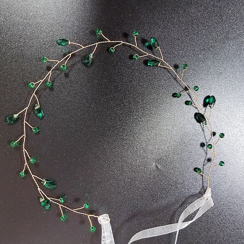 ヘアジュエリー頭飾りヘアコームグリーンカラーラインストーンヘ - Jewelry Making Party For Adults のレビューと価格