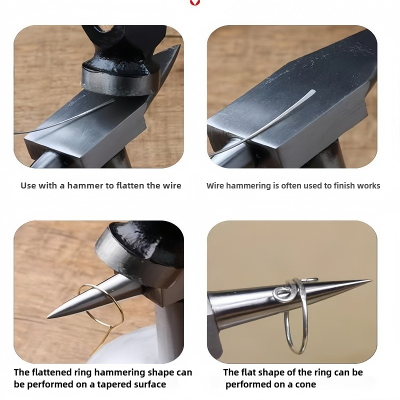 プロ用ホーンアンビルジュエリー製作ベンチブロック、金銀銅リン - Jewelry Making Hammer のレビューと価格