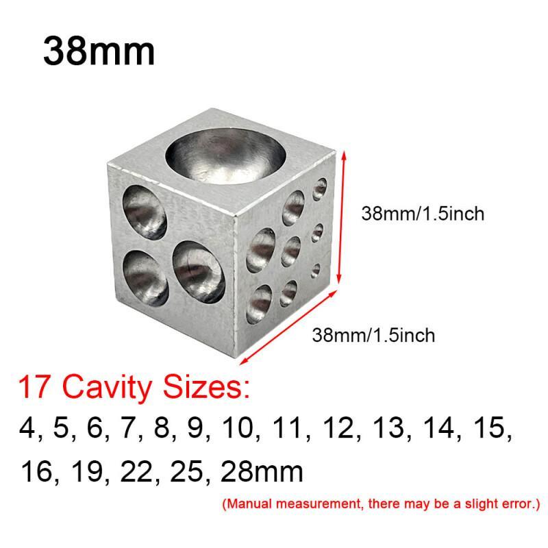 研磨された高炭素鋼の空洞を備えたダッピングブロックスクエア  - Jewelry Making Hammer のレビューと価格