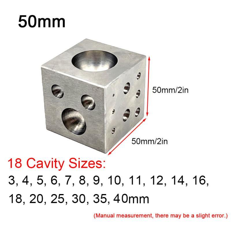 研磨された高炭素鋼の空洞を備えたダッピングブロックスクエア  - Jewelry Making Hammer のレビューと価格