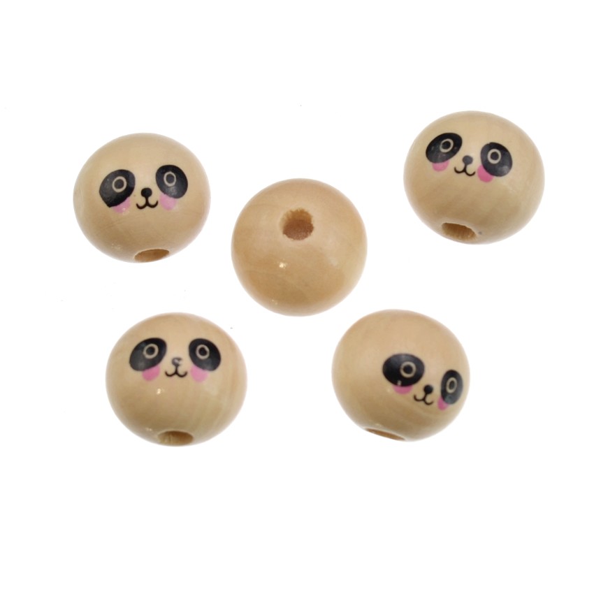 20/50 個笑顔木製のビーズdiy工芸キッズおもちゃズスペ - Jewelry Making 3 Year Old のレビューと価格