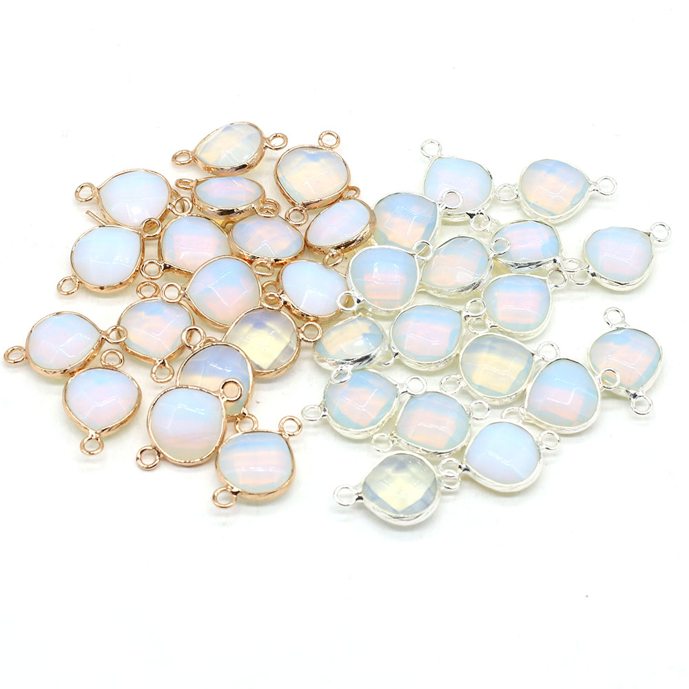 2 個天然石コネクタ脂肪水ドロップペンダントチャーム DIY - Jewelry Making Stones のレビューと価格