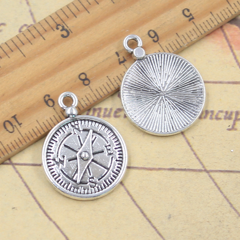 10 個チャームコンパスガイド 27 × 20 ミリメートル - Jewelry Making Guide のレビューと価格