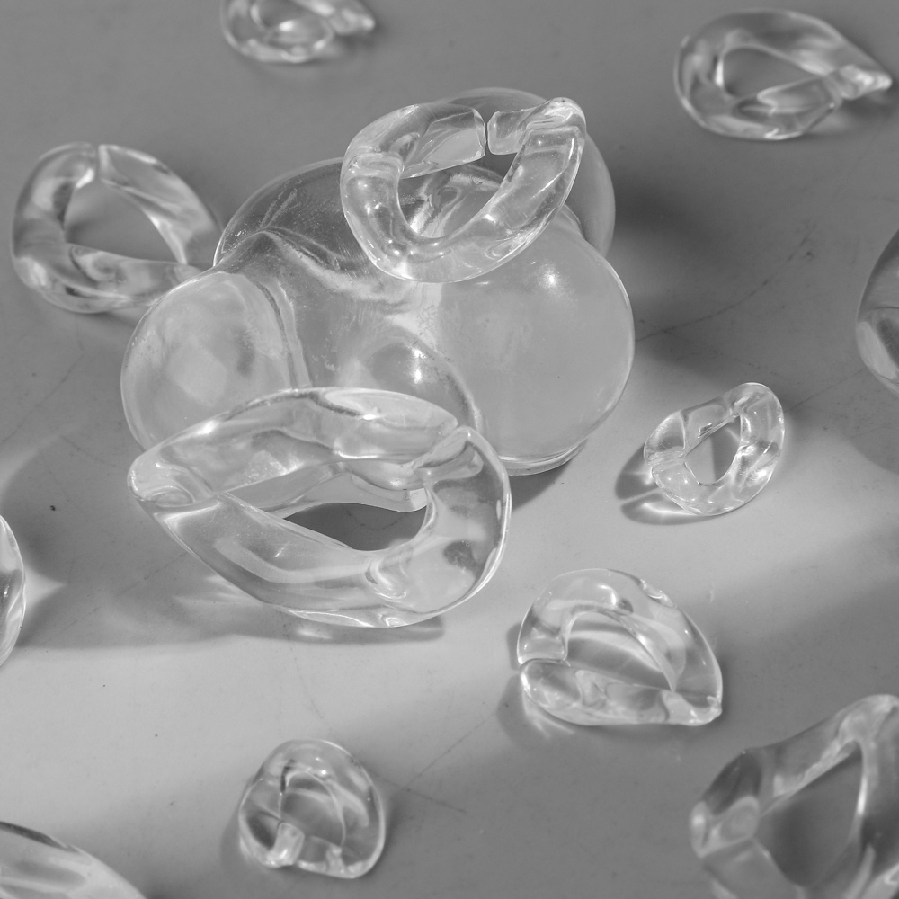 透明アクリルキューバリンクチェーンルースビーズブレスレットネ - Jewelry Making Glasses のレビューと価格
