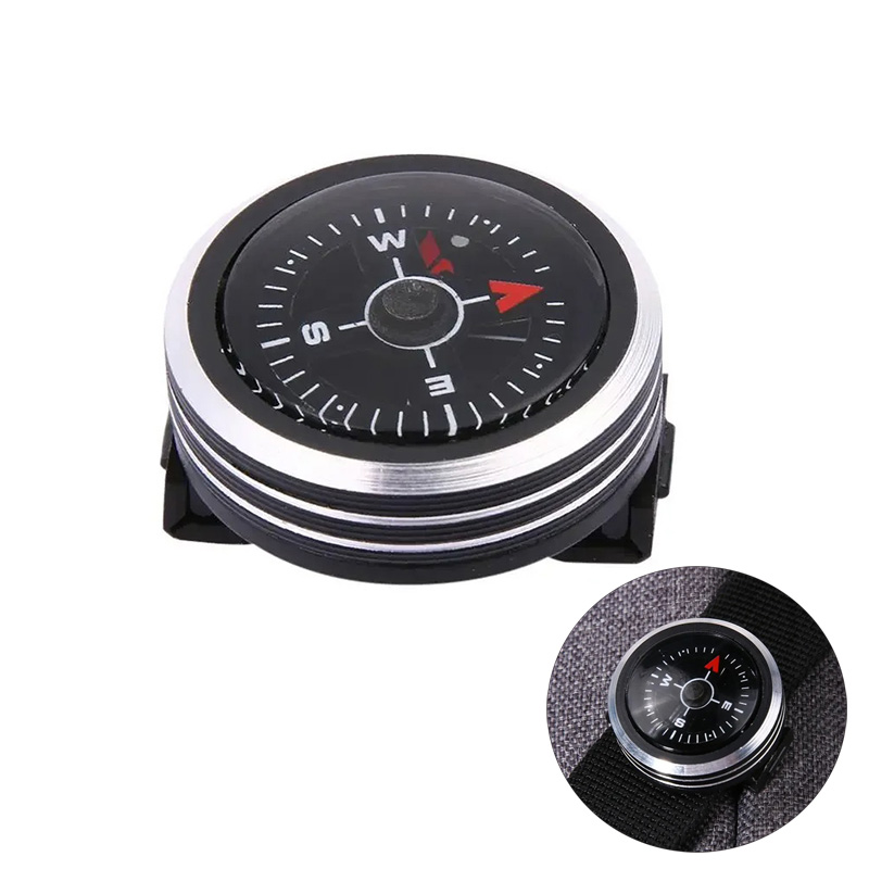 1Pc ミニ時計ストラップボタンコンパスパラコードブレスレッ - Jewelry Making Guide のレビューと価格