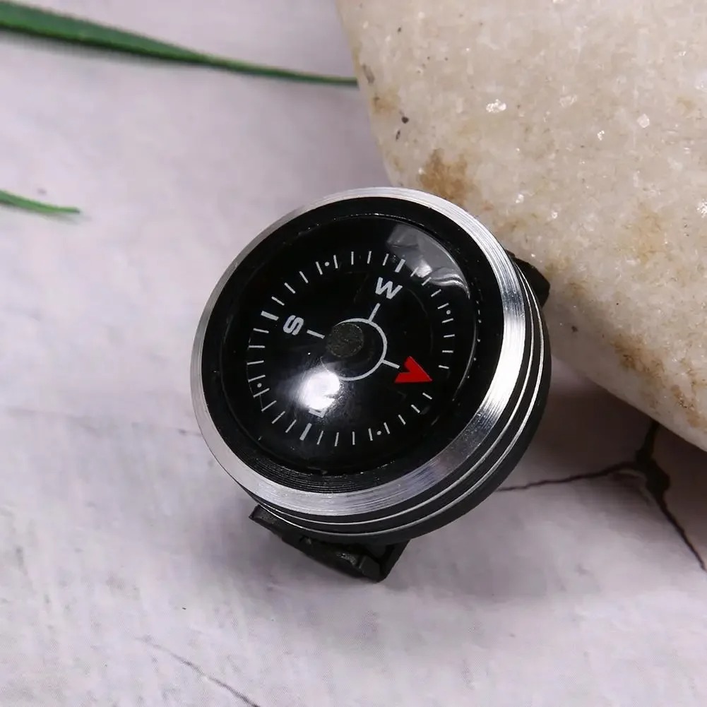1Pc ミニ時計ストラップボタンコンパスパラコードブレスレッ - Jewelry Making Guide のレビューと価格