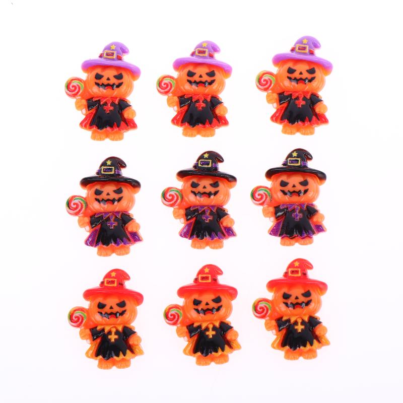 5 個ハロウィンパンプキンウィザードジャック樹脂チャームかわ - Jewelry Making Party For Adults のレビューと価格