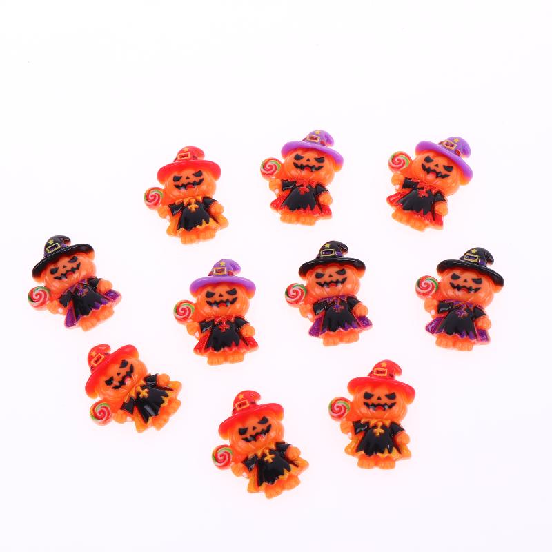 5 個ハロウィンパンプキンウィザードジャック樹脂チャームかわ - Jewelry Making Party For Adults のレビューと価格