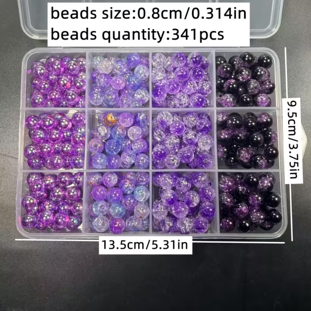 8mm ブラックパープルシリーズ、ダークチャームデーモン、1 - Bead Organizer Tray のレビューと価格