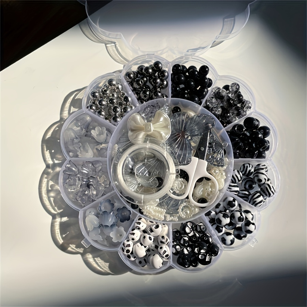 13グリッド120gランダムフラワーボックス入りビーズアクリ - Bead Organizer Tray のレビューと価格