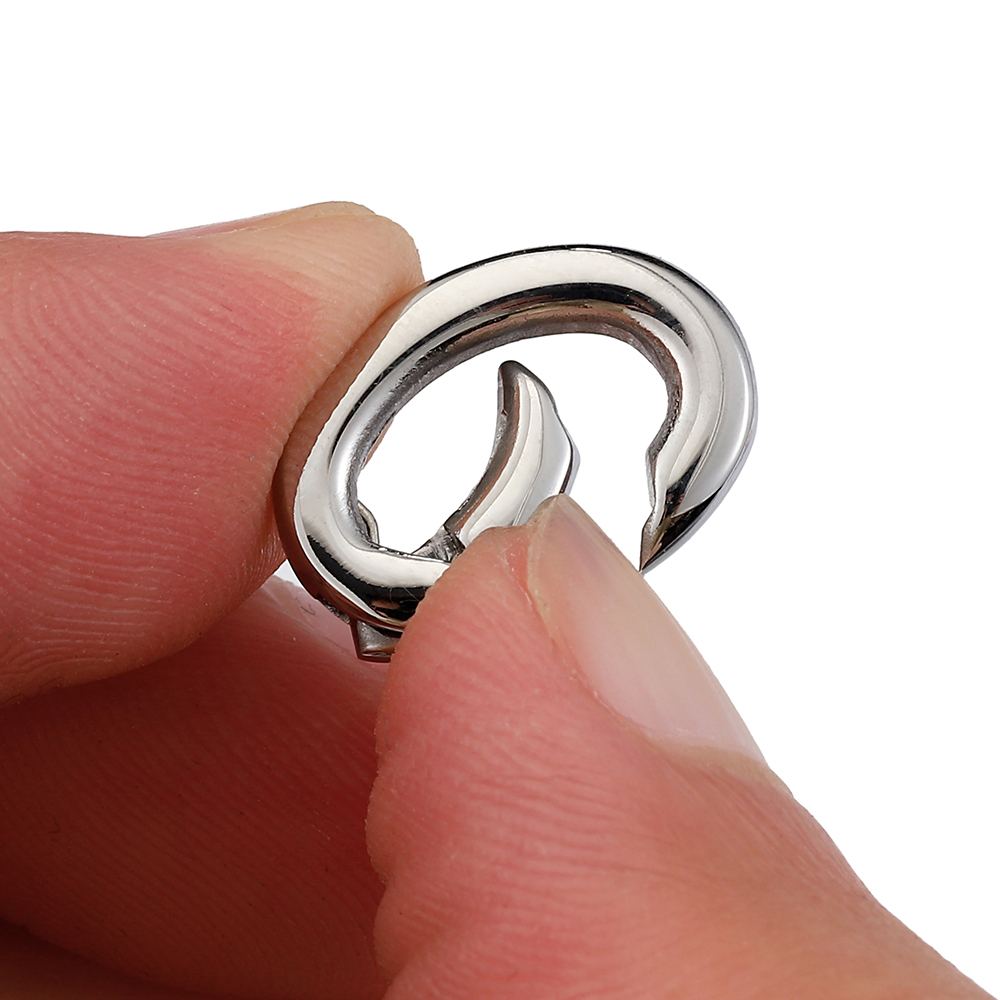 ステンレススチールクラスプ,楕円形,キーリング,ジュエリー作 - Jewelry Making Basics のレビューと価格