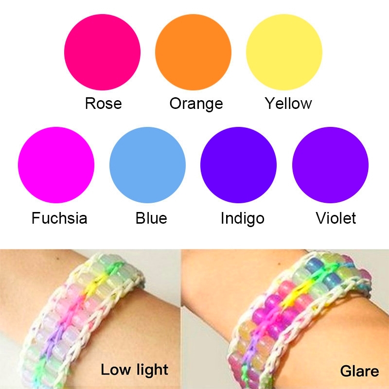 6 * 8mm UV変色反応性アクリルミックスカラービーズ暗 - Jewelry Making For 5 Year Old のレビューと価格