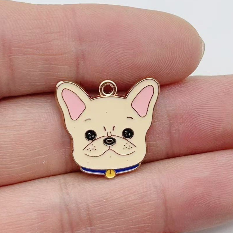 12個入り漫画ペット斑点犬合金オイルドロップペンダント、DI - Jewelry Making Accessories のレビューと価格