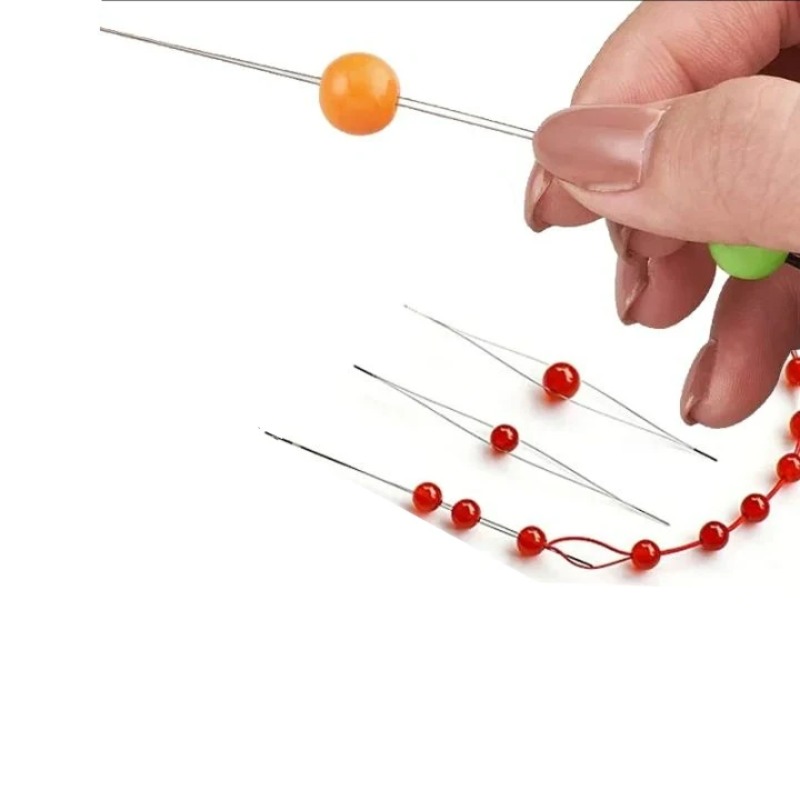 1-10個入りビーズニードル、シードビーズニードル、大きな目 - Jewelry Making Tutorial のレビューと価格